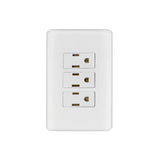Placa Armada con 3 Contactos, Volteck Basic