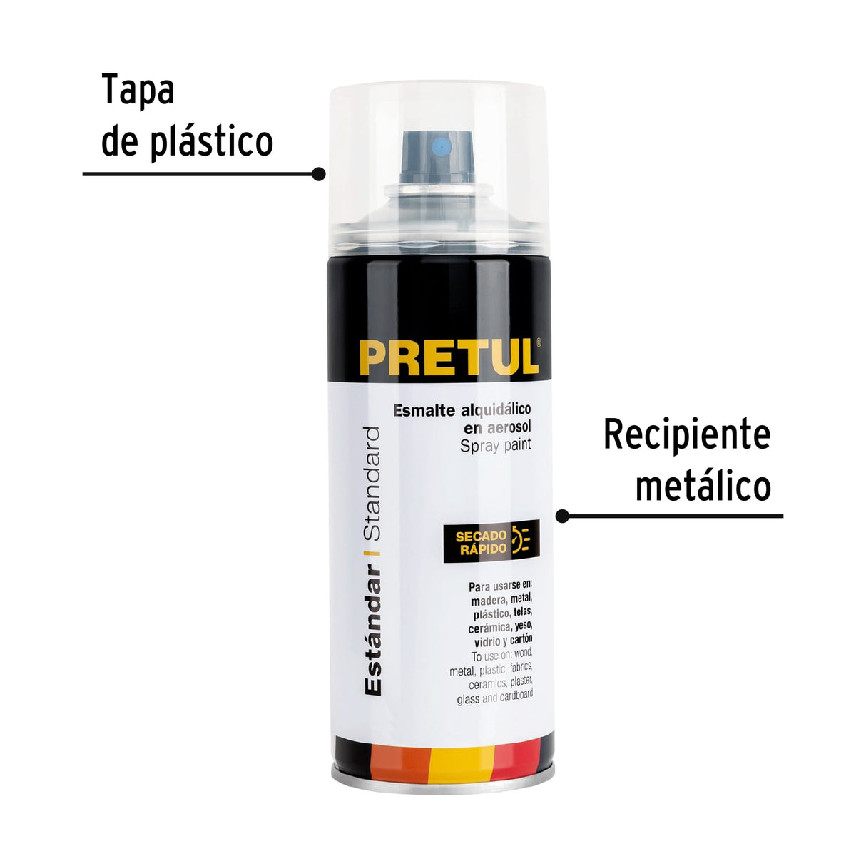 Pintura en Aerosol, Transparente, 400 ml, Pretul