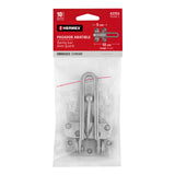 Pasador Abatible para Puerta, Acabado Cromo Mate, Hermex