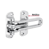 Pasador Abatible para Puerta, Acabado Cromo Mate, Hermex