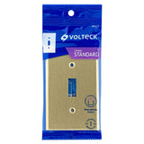 Placa para Interruptor Vertical, de Aluminio, Línea Standard