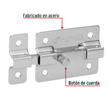 Pasador de Barra Plana 2' Acabado Cromo, Hermex