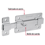 Pasador de Barra Plana 4' Acabado Cromo, Hermex