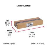 Pasador con Cadena para Puerta, Acabado Negro, Hermex