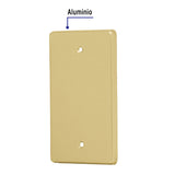 Placa Ciega, de Aluminio, Línea Standard, Volteck