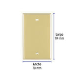 Placa Ciega, de Aluminio, Línea Standard, Volteck