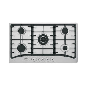 Parrilla gas empotrable 90 cm, 5 quem, acero inox, RIVIERA