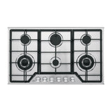 Parrilla Gas Empotrable 90 cm, 6 Quem, Acero Inox, Riviera
