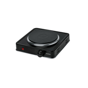 Parrilla eléctrica 1 quemador de disco, negra, Volteck