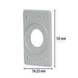 Placa para Intemperie Tipo Fs, Sencilla, de Sobreponer