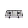 Parrilla de gas de sobreponer 2 quemadores, inox, Foset
