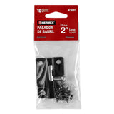 Pasador de Barril 2' de Acero Acabado Negro, Hermex