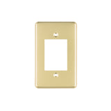 Placa 3 Módulos, de Aluminio, Línea Económica, Volteck