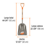 Pala Carbonera Classic, Puño 'y', Truper