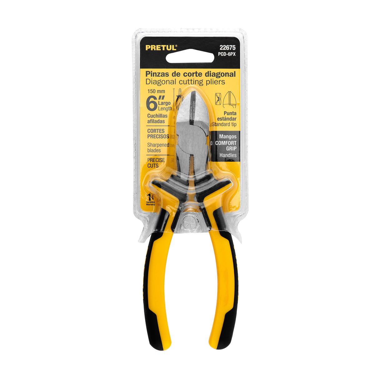 Pinza de Corte Diagonal 6' Mango Comfort Grip, Pretul