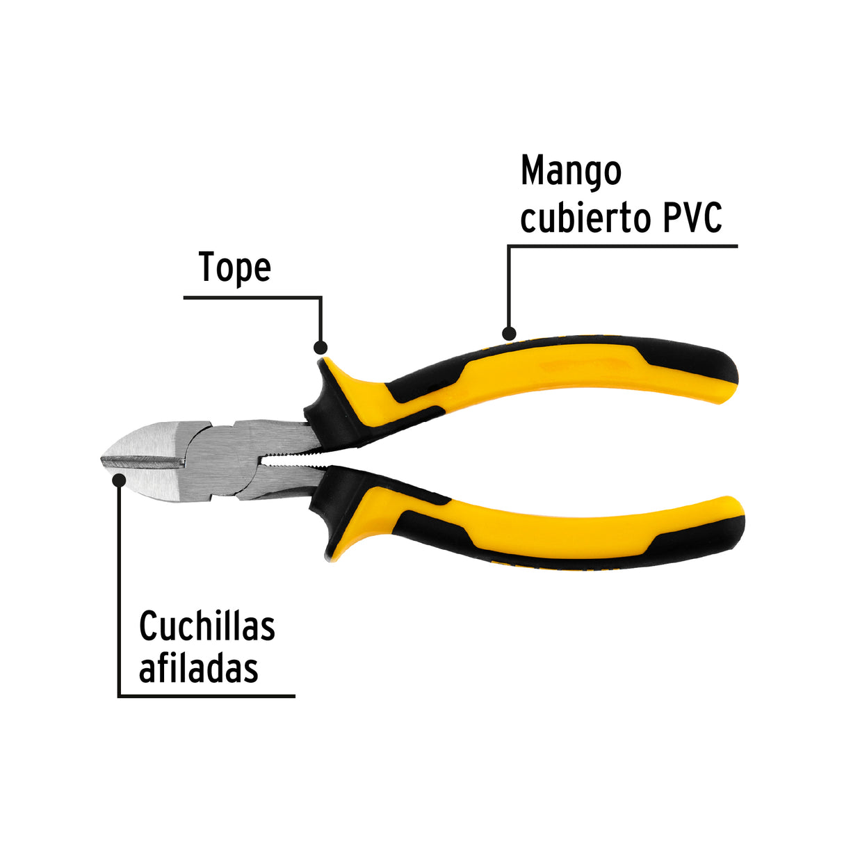 Pinza de Corte Diagonal 6' Mango Comfort Grip, Pretul