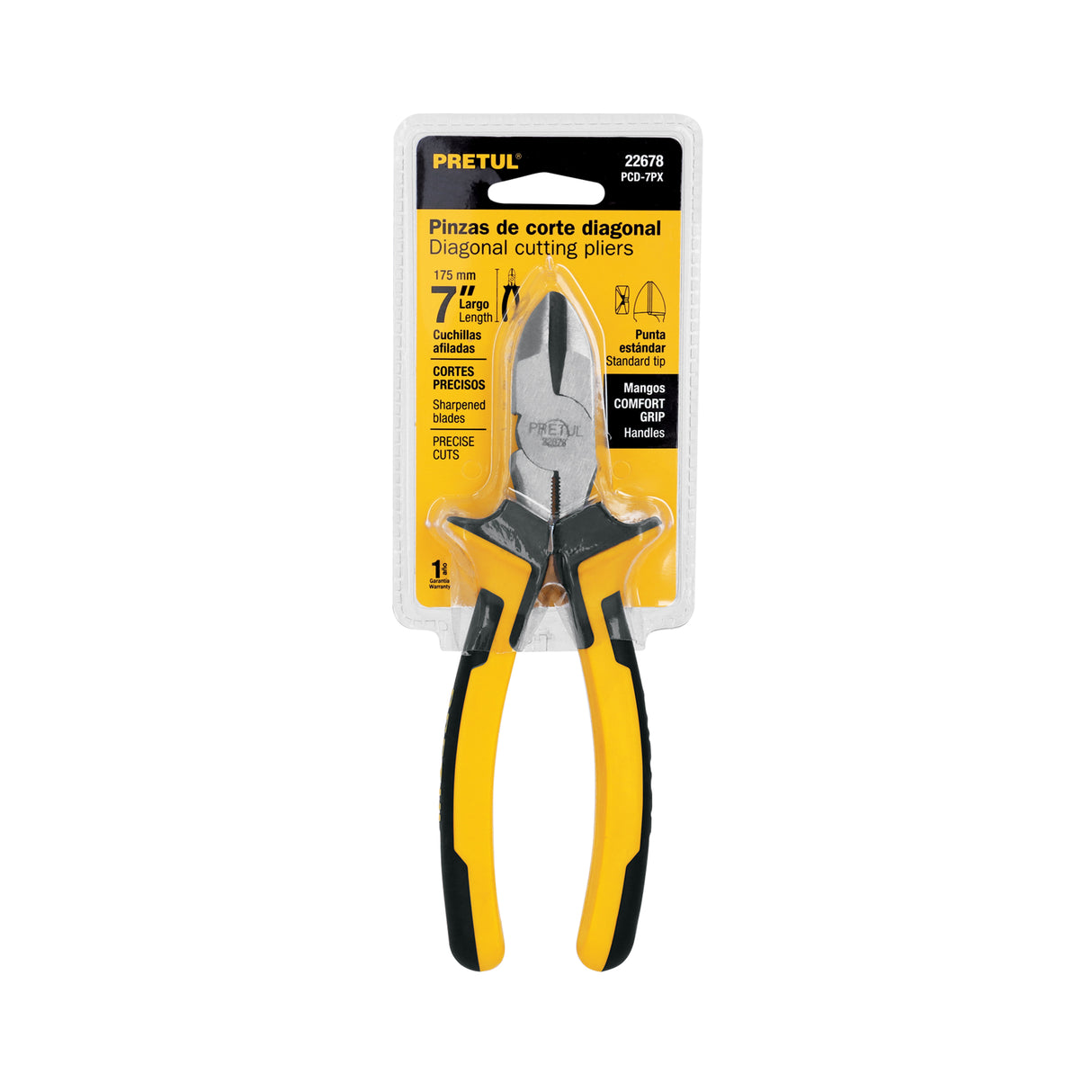 Pinza de Corte Diagonal 7' Mango Comfort Grip, Pretul