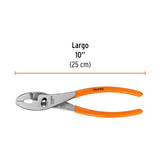 Pinza de Chofer 10' Mango de PVC, Truper