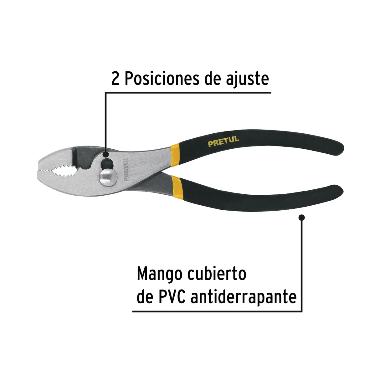 Pinza de Chofer 8' Mango de PVC, Pretul