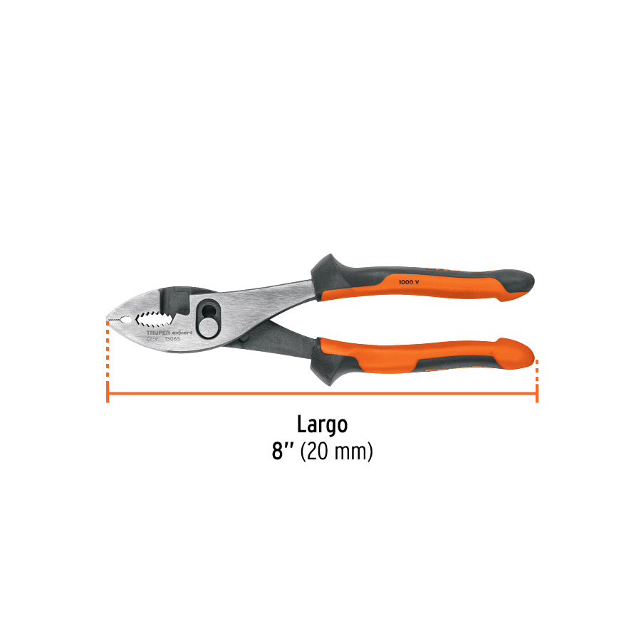 Pinzas de Chofer 8' Mango Comfort Grip, Truper Expert