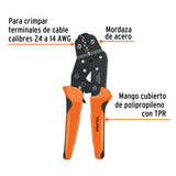 Kit de Crimpadora y 500 Terminales con Aislamiento, Truper