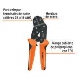 Pinza de Crimpado para Terminales, Truper