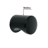 Perilla Estilo 'Cilindro' Acabado Negro, Hermex