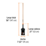 Pala Escarramán T-2000, Mango Largo 45', Truper