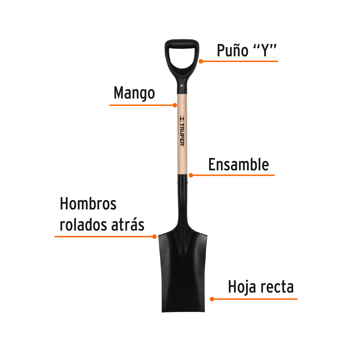 Pala Escarramán T-1000, Puño 'y', Truper