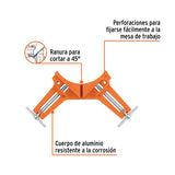 Prensa Esquinera de 3' Profesional, Cuerpo Aluminio, Truper