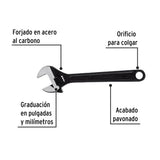 Llave Ajustable (Perico) 10' Pavonada, Pretul