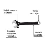 Llave Ajustable (Perico) 12' Pavonada, Pretul