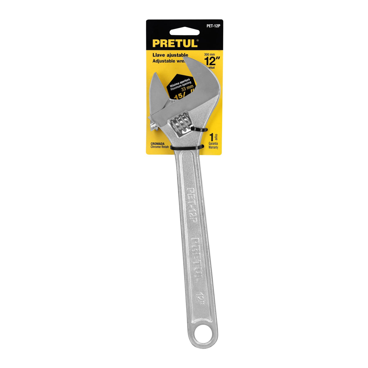 Llave Ajustable (Perico) 12' Cromada, Pretul