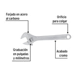 Llave Ajustable (Perico) 15' Cromada, Pretul