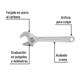 Llave Ajustable (Perico) 8' Cromada, Pretul