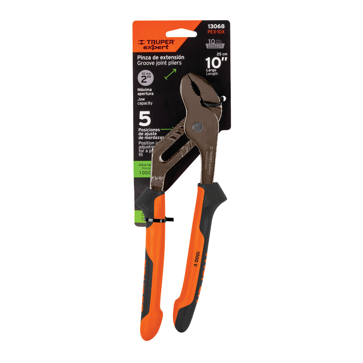 Pinzas de Extensión 10' Mango Comfort Grip, Truper Expert