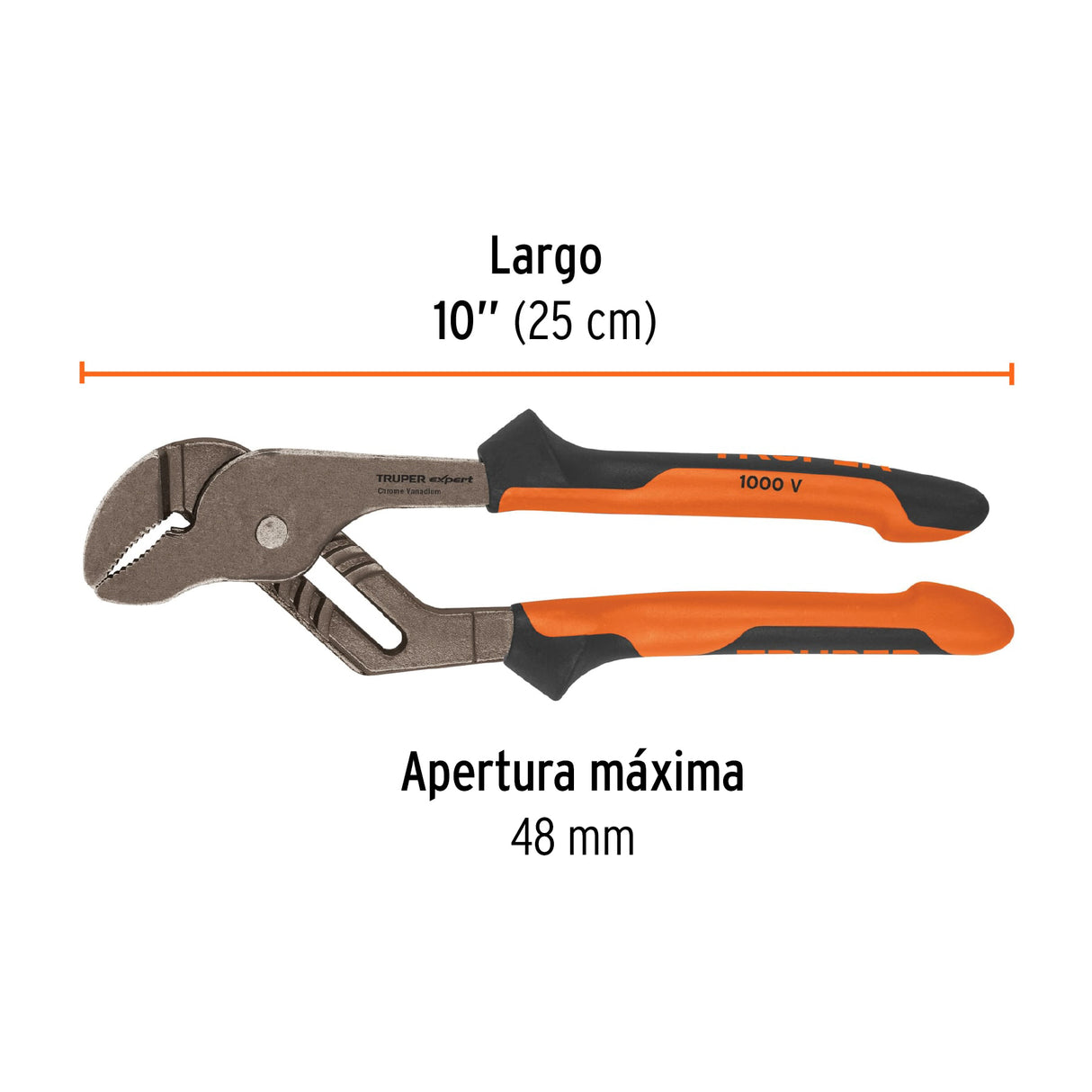 Pinzas de Extensión 10' Mango Comfort Grip, Truper Expert