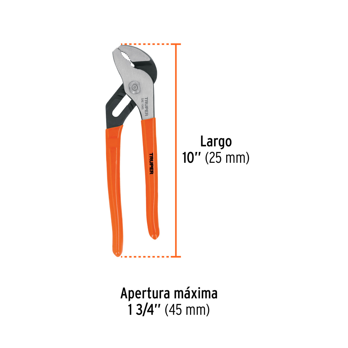 Pinza de Extensión 10' Mango de PVC, Truper
