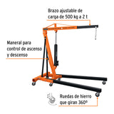Pluma Hidráulica 2 Ton, Plegable, Truper
