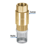 Pichancha Tipo Check de Latón Inoxidable 1/2', Foset