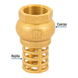 Pichancha con Rejilla de Latón 3/4', Foset