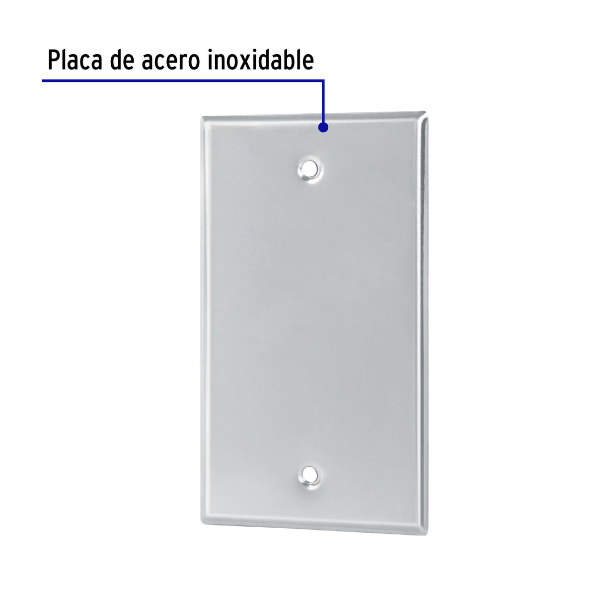 Placa de Acero Inoxidable Ciega, Línea Standard