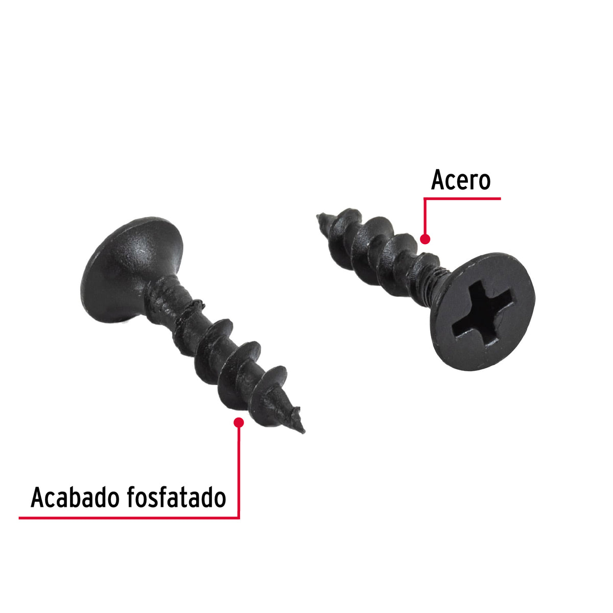 Bolsa con 100 Pijas #8 X 3/4' Multiusos, Fiero