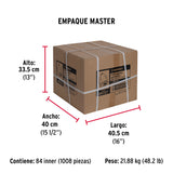 Pistón Magnético para Puerta/Cajón, Negro. Hermex