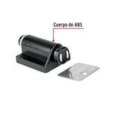 Pistón Magnético para Puerta/Cajón, Negro. Hermex