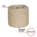 Piola de Sisal (Henequén) de 10 mm X 30 m Natural, Fiero
