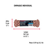 Piola de Nylon Paracord de 4 mm X 15M Camo, Madeja, Fiero