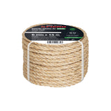 Piola de Sisal (Henequén) de 6 mm X 15 m Natural, Fiero