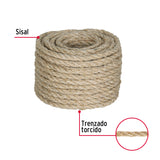 Piola de Sisal (Henequén) de 8 mm X 15 m Natural, Fiero