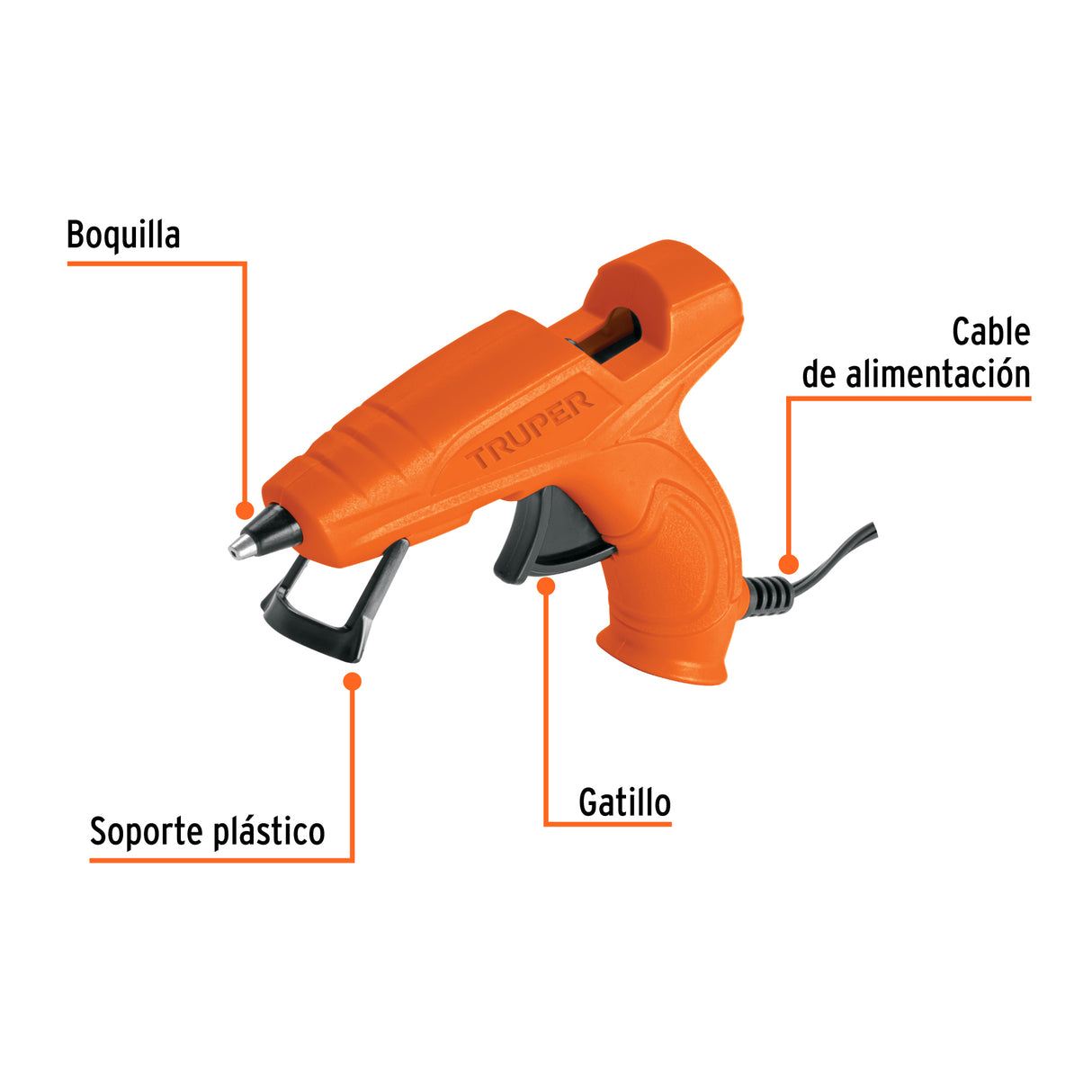Pistola Eléctrica de 20 W para Silicón de 5/16', 127 V, Truper
